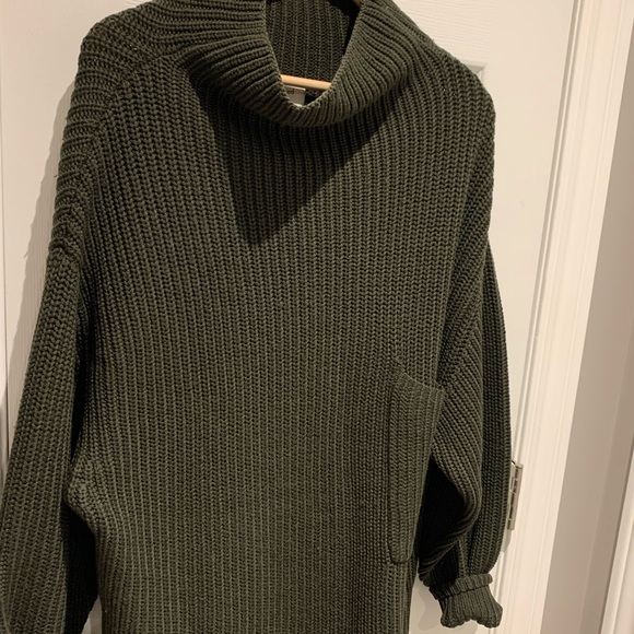 Aritzia Wilfred Jasmeen Sweater Dress, Green - Picture 8 of 12